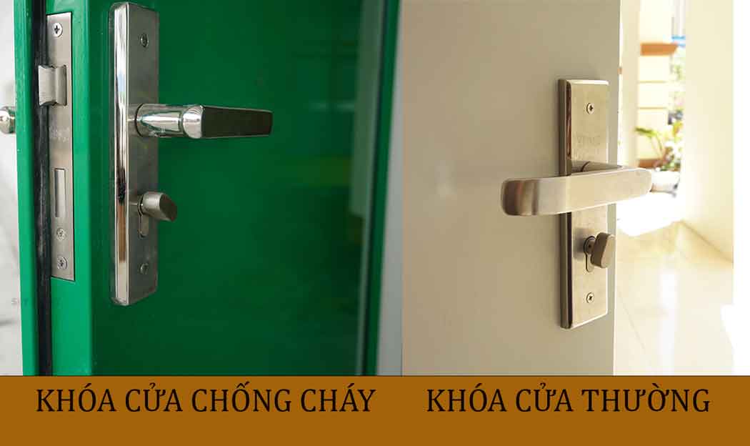So sánh khóa chống cháy và khóa thường