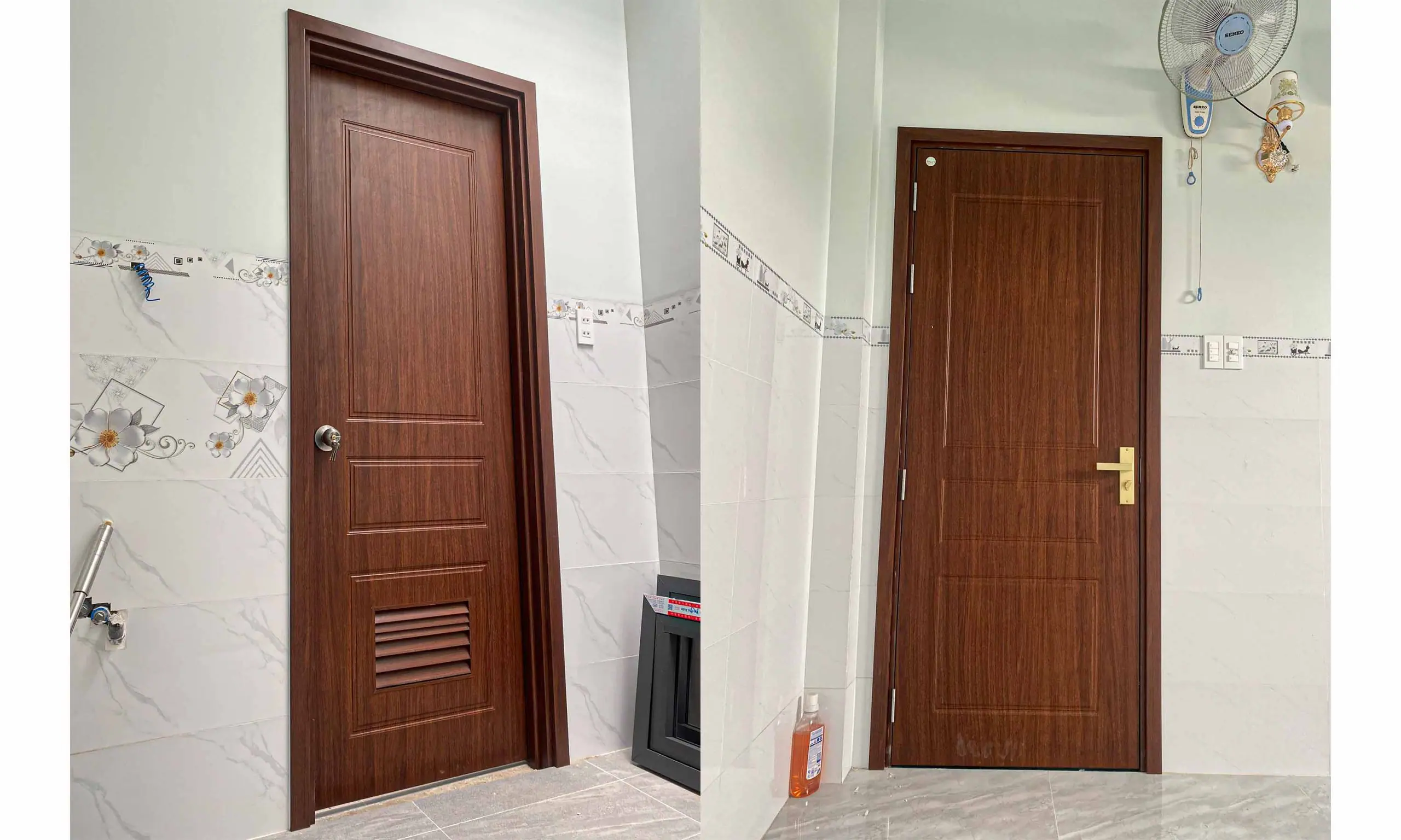 Mẫu Cửa Nhựa Giả Gỗ