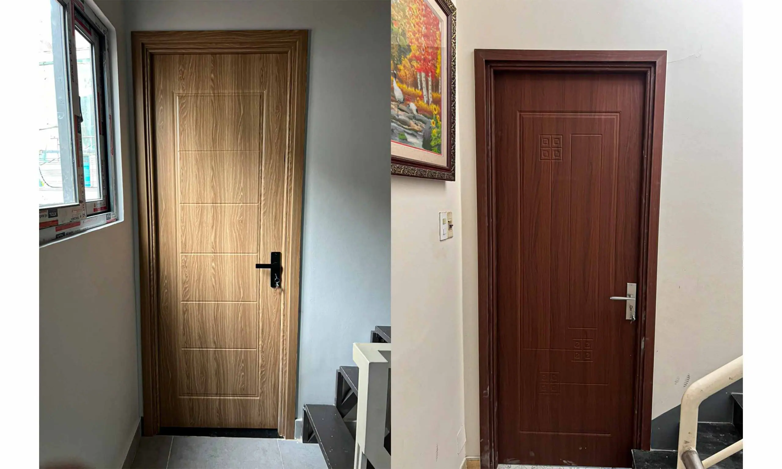 Mẫu Cửa Nhựa Giả Gỗ